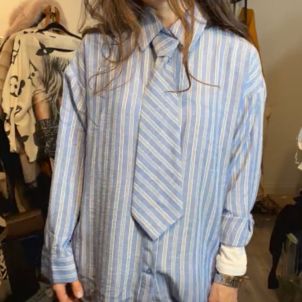 FROM PARIS FRANCE 🇫🇷 Shirt with Tie